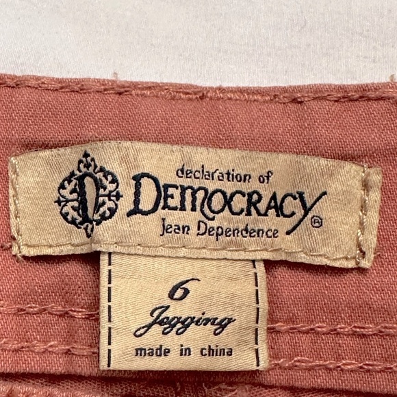 Democracy‎ Womens Peachy Orange Mid Rise Jegging Jeans Size 6 - Picture 6 of 7